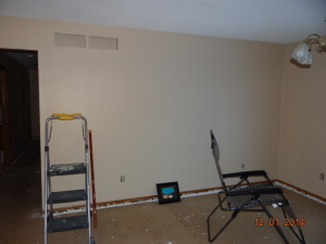 dining room, painted buy no floor coverings yet